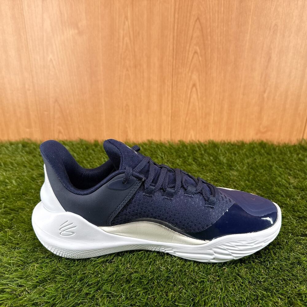 Under Armour Curry 11 TB White Midnight Navy Basketball 3027637-102 Men's Sz 7.5 - Picture 7 of 7